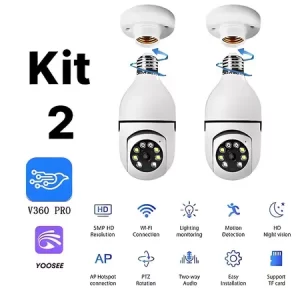 Kit 2 Câmera de  Segurança externa Hifi